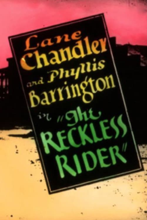 Poster for The Reckless Rider