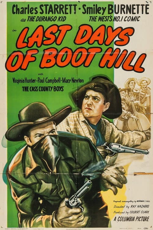 Poster for Last Days of Boot Hill