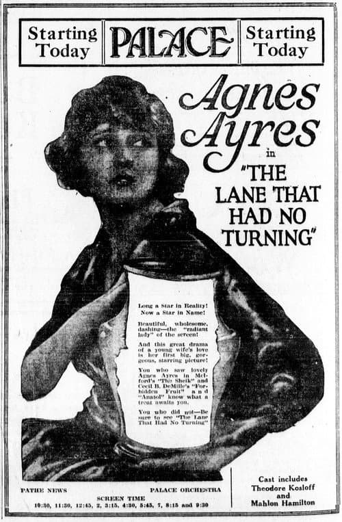 Poster for The Lane That Had No Turning