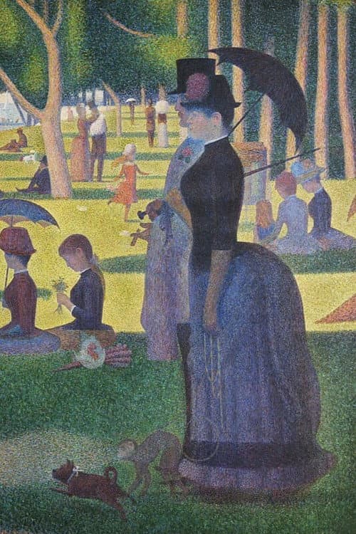 Poster for Georges Seurat « l’Utopie orange vert pourpre »