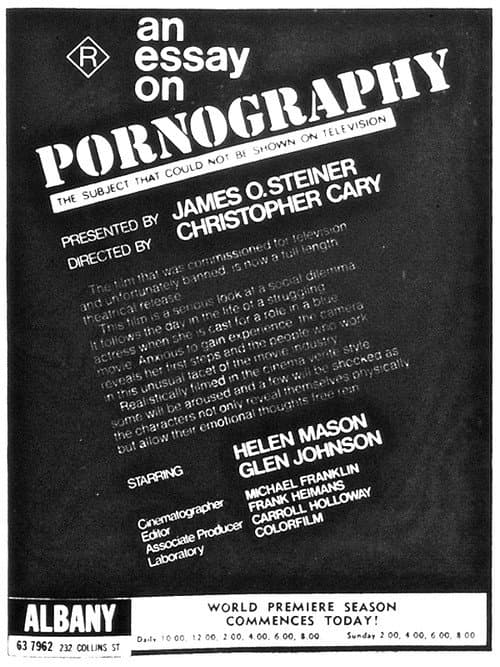 Poster for An Essay on Pornography