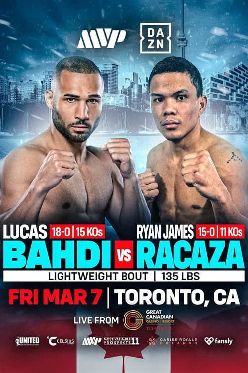 Poster for Lucas Bahdi vs. Ryan James Racaza