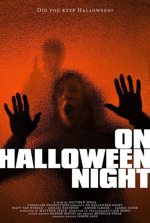Poster for On Halloween Night