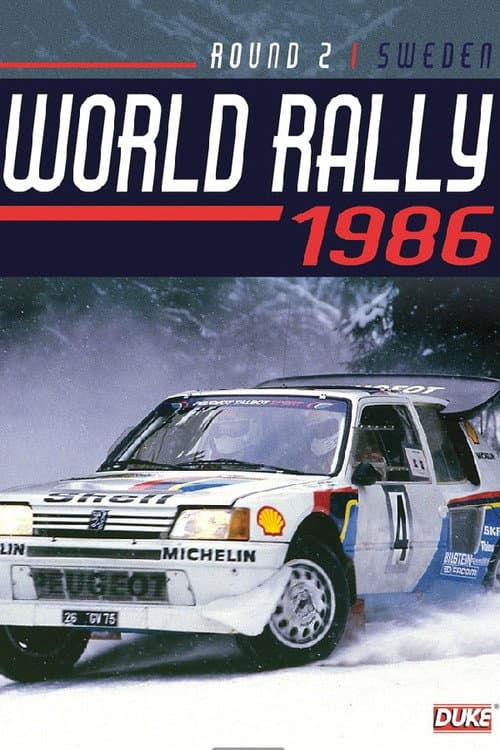Poster for Rally Sweden 1986