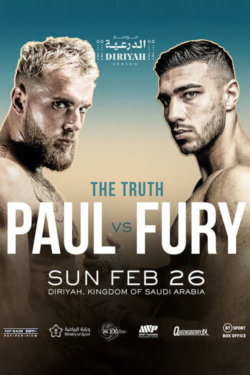Poster for Jake Paul vs. Tommy Fury