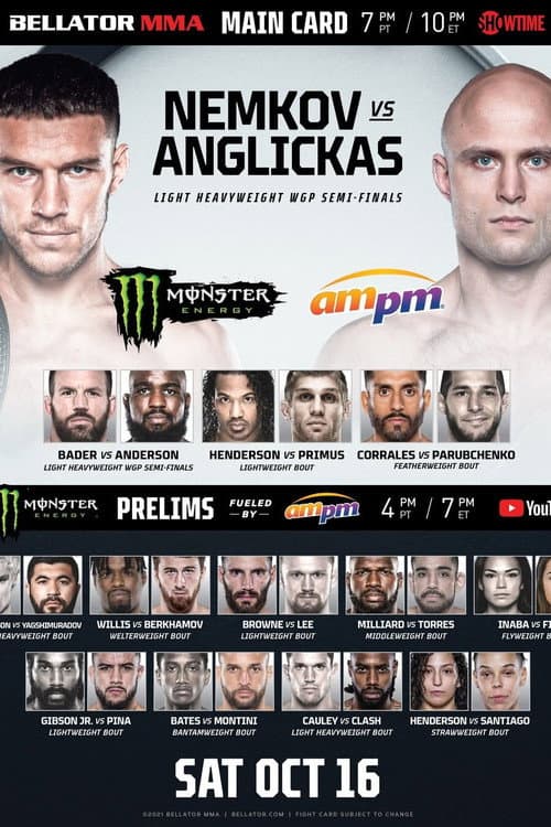 Poster for Bellator 268: Nemkov vs. Anglickas