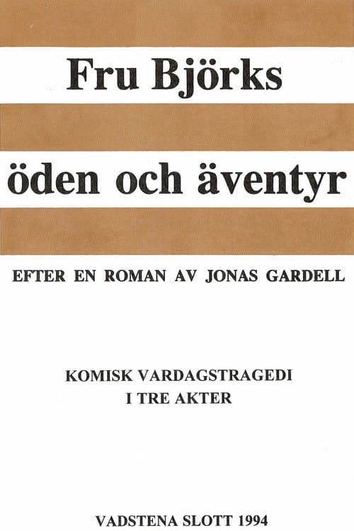 Poster for Fru Björks öden och äventyr