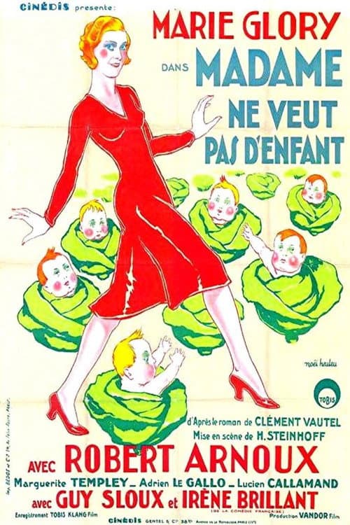 Poster for Madame ne veut pas d'enfant