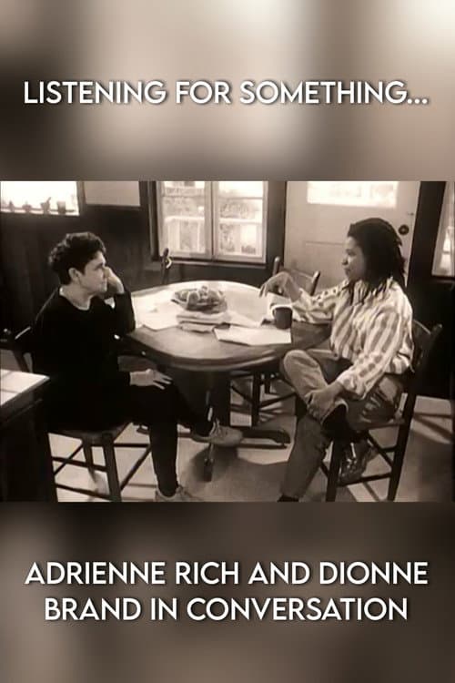 Poster for Listening for Something... Adrienne Rich and Dionne Brand in Conversation