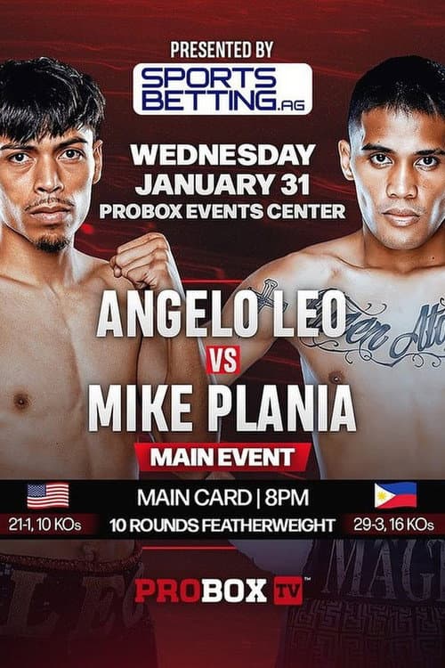 Poster for Angelo Leo vs. Mike Plania