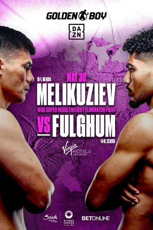 Poster for Bektemir Melikuziev vs. Darius Fulghum