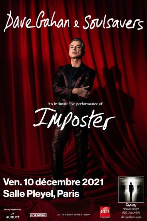 Poster for Dave Gahan & Soulsavers : Salle Pleyel, Paris