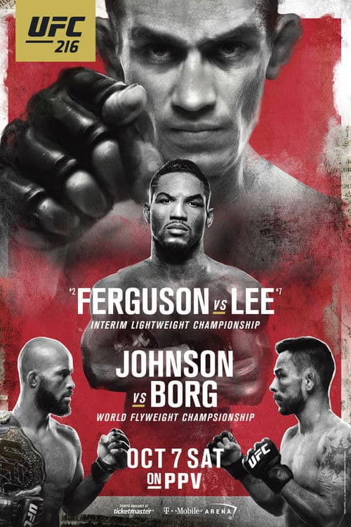 Poster for UFC 216: Ferguson vs. Lee