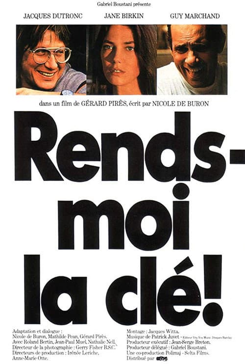 Poster for Rends-moi la clé!