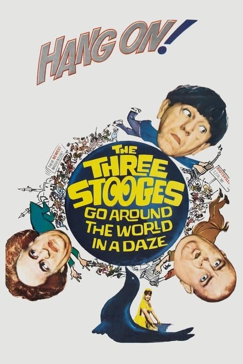 Poster for The Three Stooges Go Around the World in a Daze