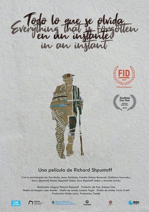 Poster for Everything That Is Forgotten in an Instant