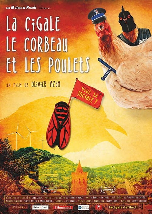 Poster for La Cigale, le Corbeau et les Poulets