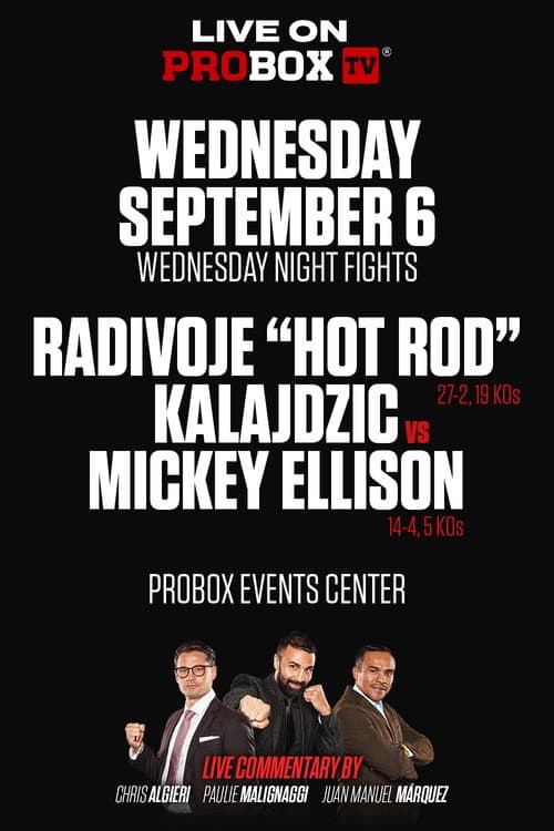 Poster for Radivoje Kalajdzic vs. Mickey Ellison
