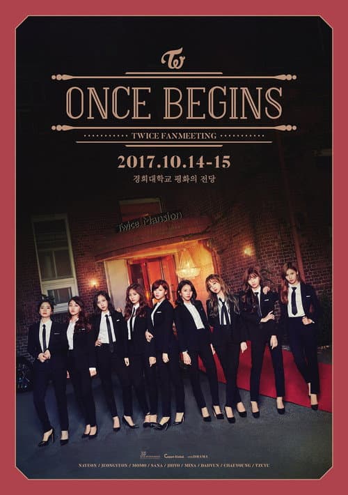 Poster for TWICE FANMEETING "ONCE BEGINS"