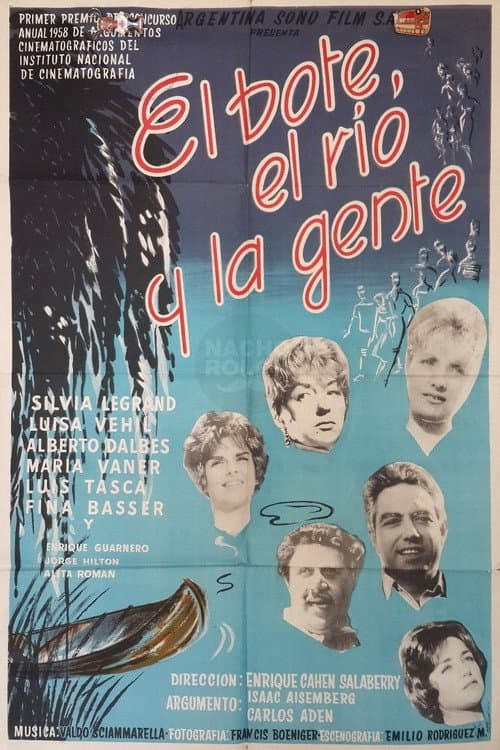 Poster for The boat, the river and the people