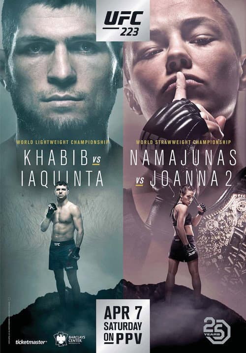 Poster for UFC 223: Khabib vs. Iaquinta