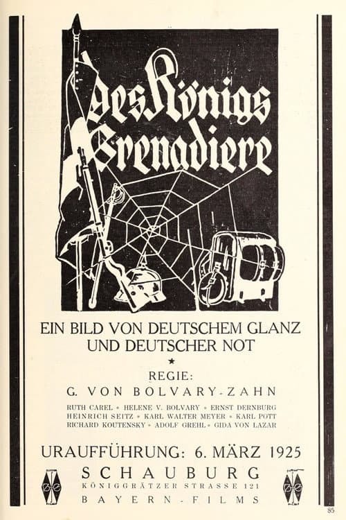 Poster for Die Königsgrenadiere