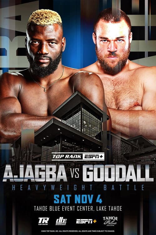 Poster for Efe Ajagba vs. Joe Goodall