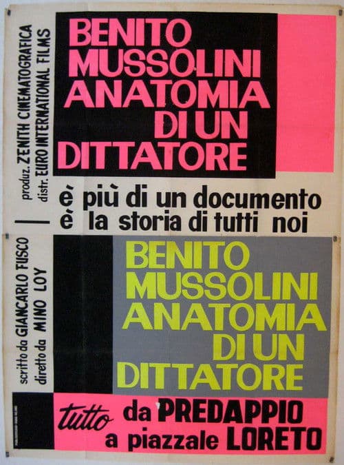 Poster for Benito Mussolini: Anatomy of a Dictator