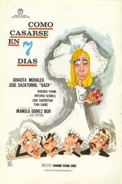 Poster for Cómo casarse en siete días