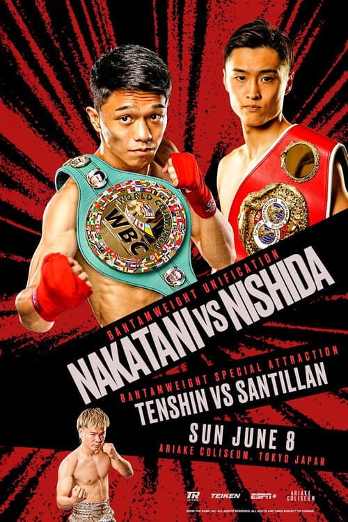 Poster for Junto Nakatani vs. Ryosuke Nishida