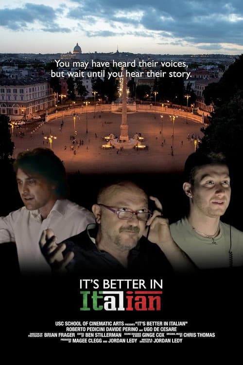 Poster for It's Better in Italian