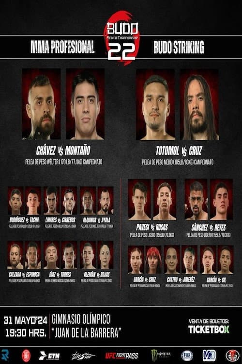 Poster for Budo Sento Championship 22