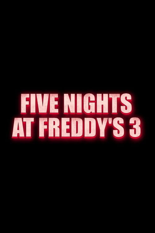 Poster for Five Nights at Freddy's 3