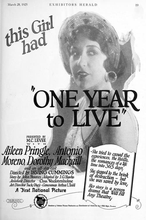 Poster for One Year to Live