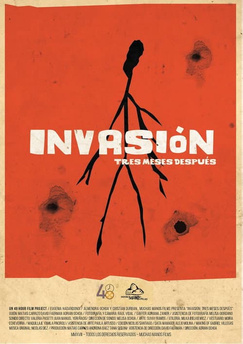 Poster for Invasion, three months after.