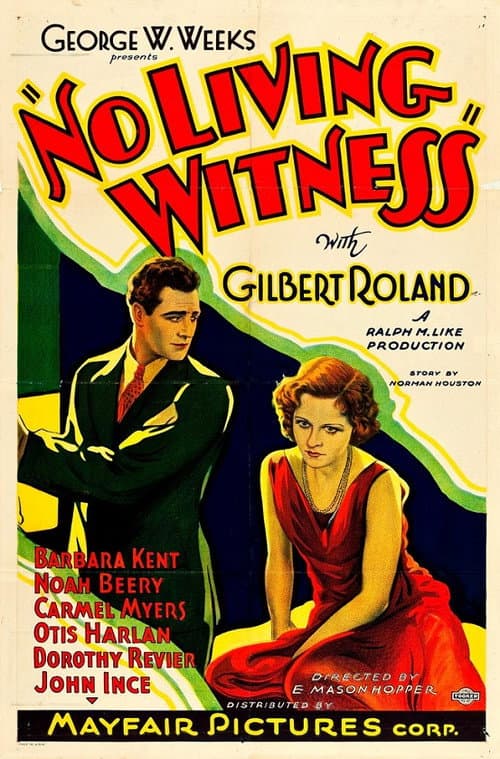 Poster for No Living Witness