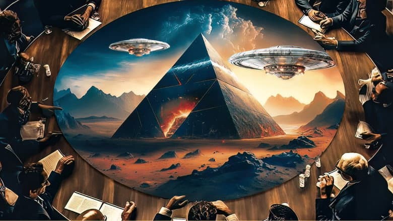 Backdrop from Alien Mysterious: Pyramid Enigmas, Ancient Healing Powers and Illuminati Descendants