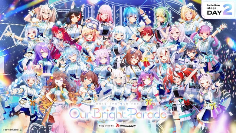 Backdrop from hololive 4th fes. Our Bright Parade Day 2