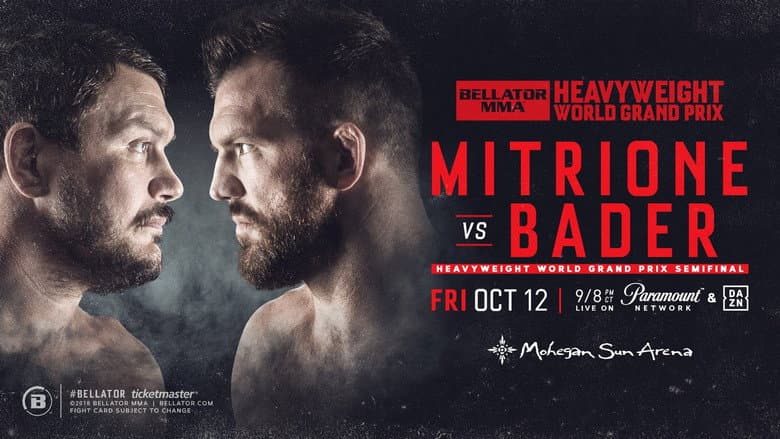 Backdrop from Bellator 207: Mitrione vs. Bader