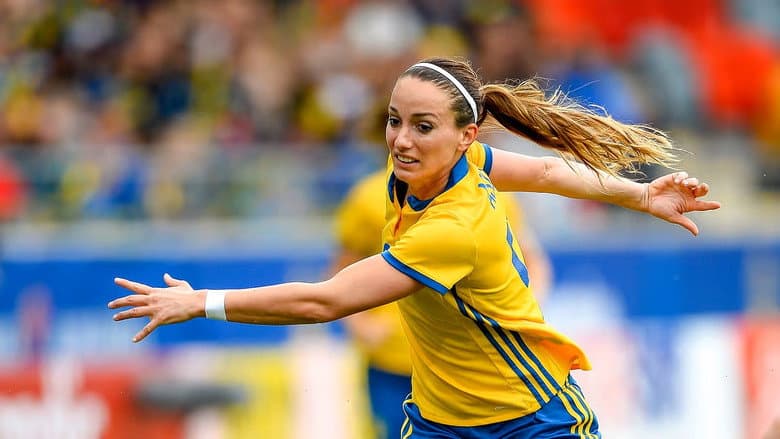 Backdrop from Kosovare Asllani: Världsstjärnan från Vimmerby