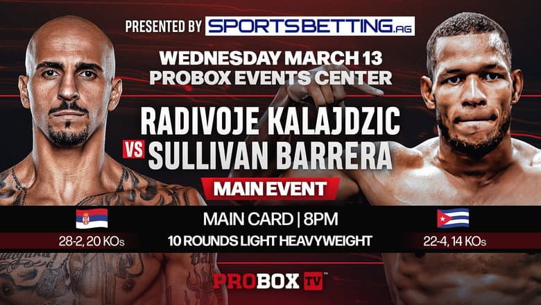 Backdrop from Radivoje Kalajdzic vs. Sullivan Barrera