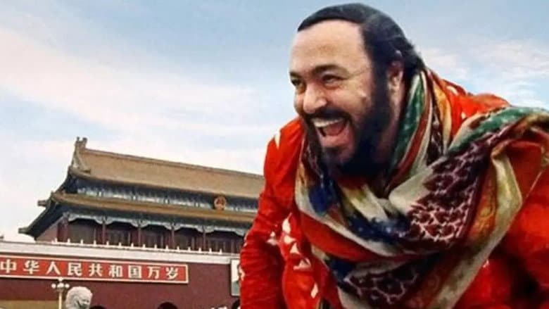 Backdrop from Distant Harmony: Pavarotti in China
