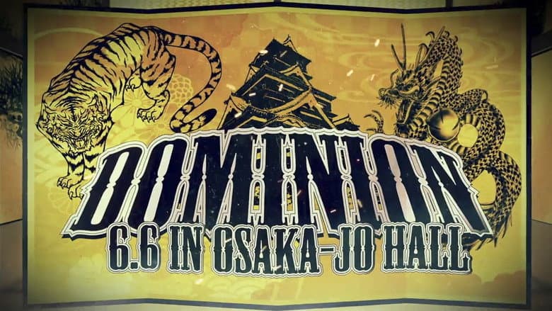 Backdrop from NJPW Dominion 6.6 in Osaka-jo Hall