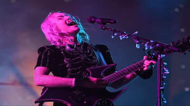 Backdrop from Phoebe Bridgers at Glastonbury 2022