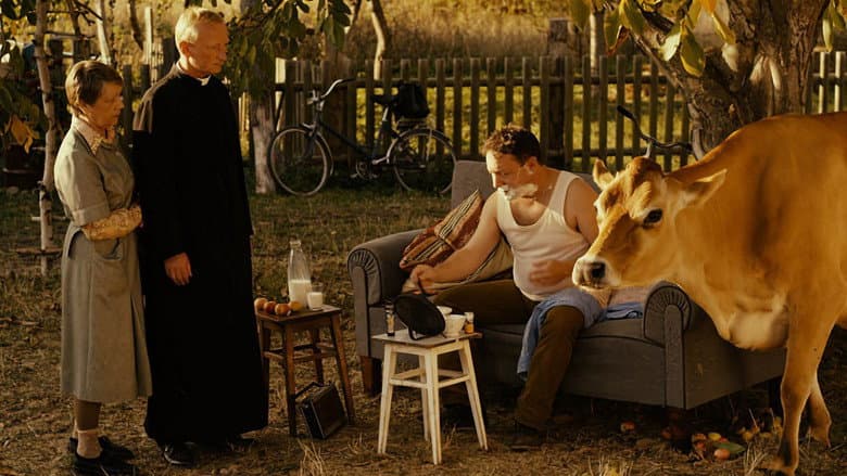 Backdrop from Father, Son & Holy Cow