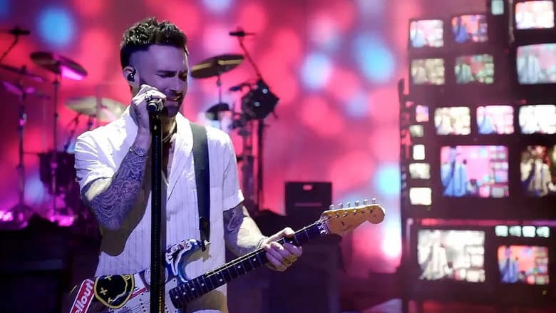 Backdrop from Maroon 5 - Livestream 2021