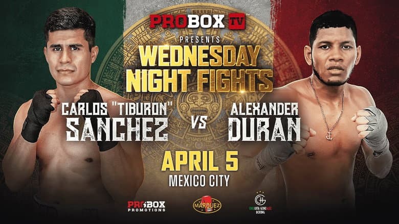 Backdrop from Carlos Sanchez vs. Alexander Duran