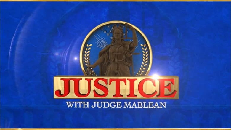 Backdrop from Justice with Judge Mablean