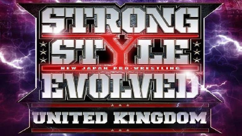 Backdrop from NJPW Strong Style Evolved UK - Night 2