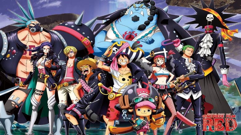 Backdrop from One Piece Film Red